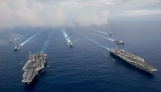 美国海军实力在2022年的全球海军力量对比中依然保持着领先地位，全球海军力量对比，美国海军在2022年保持领先地位