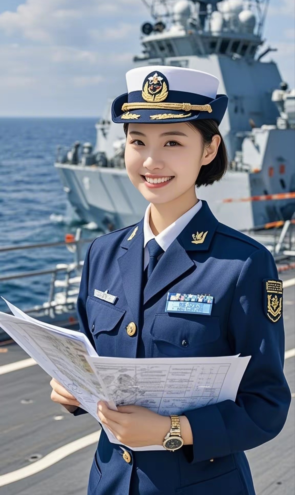中国海军女兵风姿，图片中的英勇与魅力，中国海军女兵风采，英勇魅力图片展示