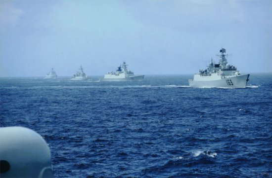 中国海军演习，展示力量与决心，中国海军演习彰显实力与决心